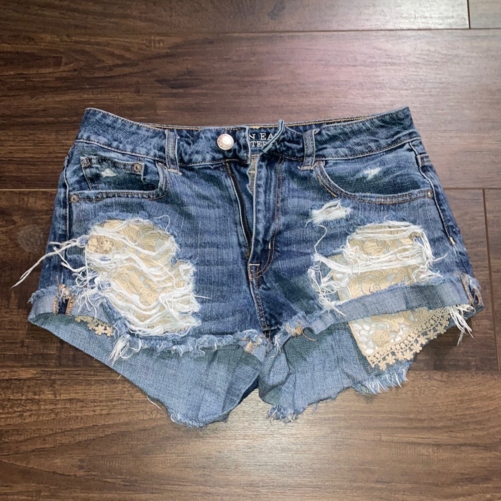 american eagle jean shorts